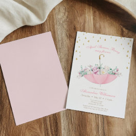 April Showen tar med sig blommor från Parbrella Ba Inbjudningar