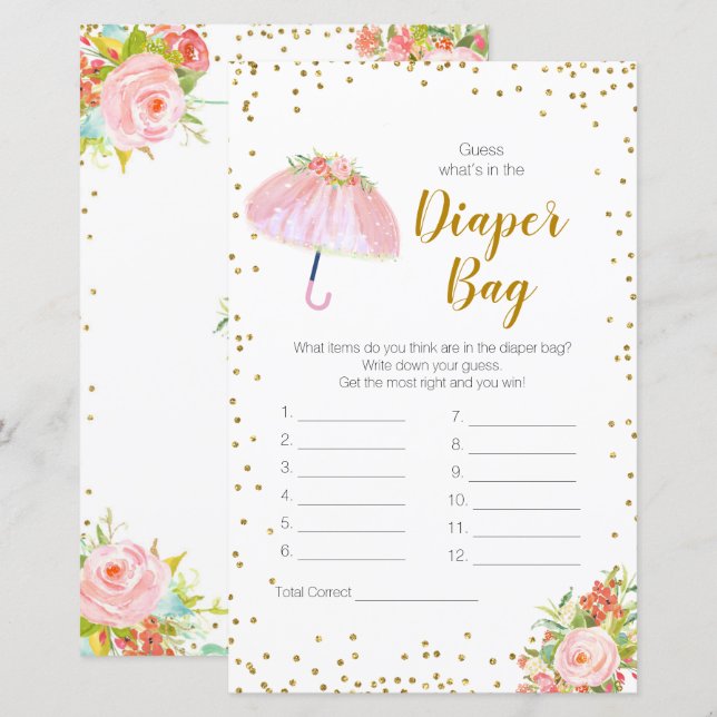 April Shower Gissa vad som finns i papperskorgen (Fram/baksida)