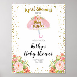 April Shower hälsar med sig en liten babyåda Poster