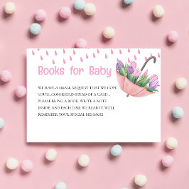 April Shower Hämta May Flowers Baby Shower Bok Tilläggskort