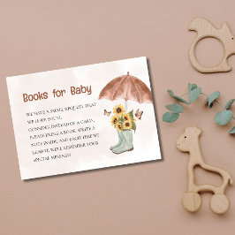 April Shower Hämta May Flowers Baby Shower Bok Tilläggskort