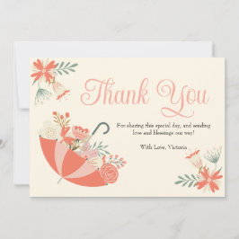 April Shower Hämta May Flowers Baby Shower Tack Kort