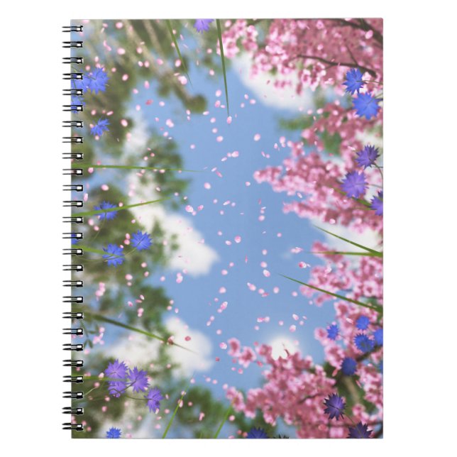 April Shower Notebook Anteckningsbok (Framsidan)
