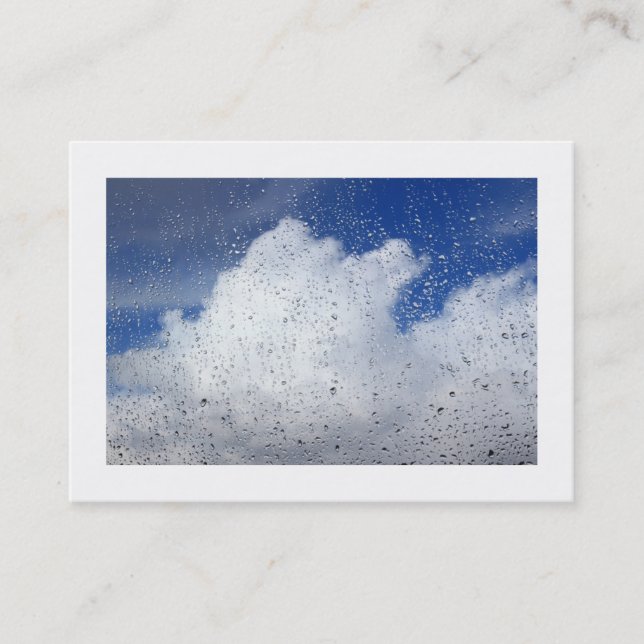 April Showers (Borderade) Visitkort (Framsida)