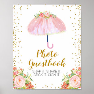 April Showers Bring May Flowers Foto Gästbok Poster