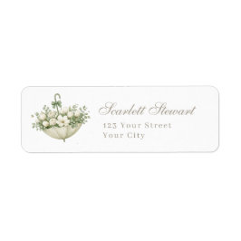 April Showers Bring May Flowers Returadress Etikett