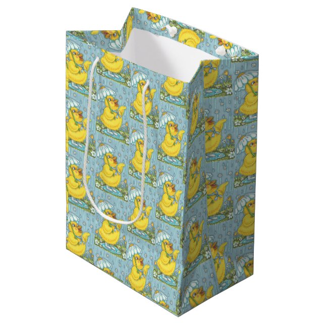 APRIL SHOWERS BRYTER MAY FLOWERS CHICK GIFT BAG ME (Framsidan Vinklad)