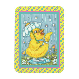 APRIL SHOWERS FLOWERS, VÅR CHICK MAGNET
