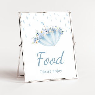 April Showers ger maj blommor Baby Shower Mat Poster