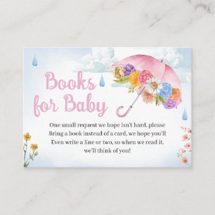 April Showers Hämta maj Flowers Bokar till Baby Tilläggskort