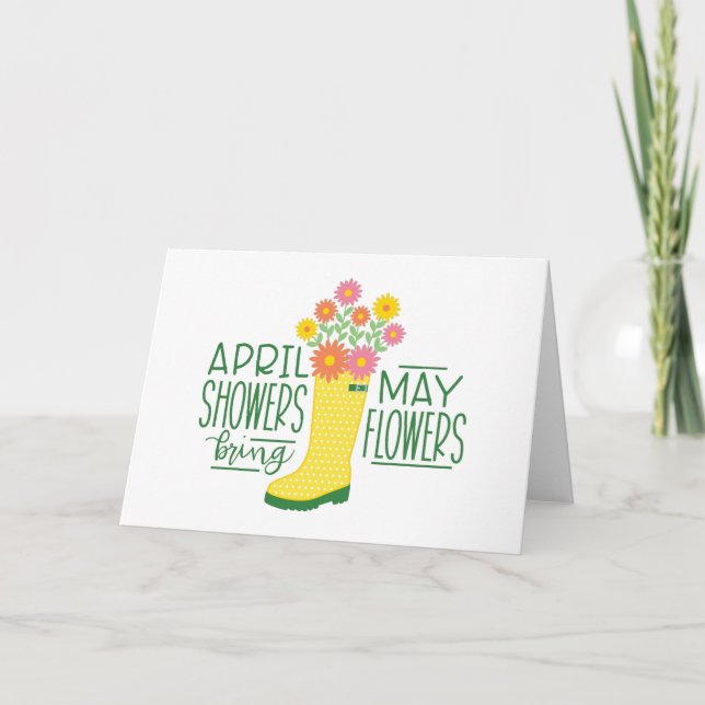 April Showers Kort (Framsida)