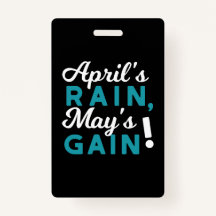 April Showers May Flowers Inspirational Quote