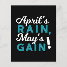April Showers May Flowers Inspirational Quote