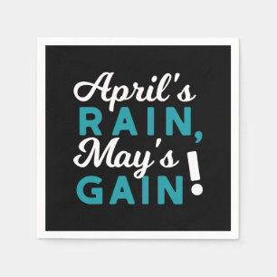 April Showers May Flowers Inspirational Quote Pappersservett
