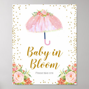 April Showers tar med sig maj Flowers Baby i Bloom Poster
