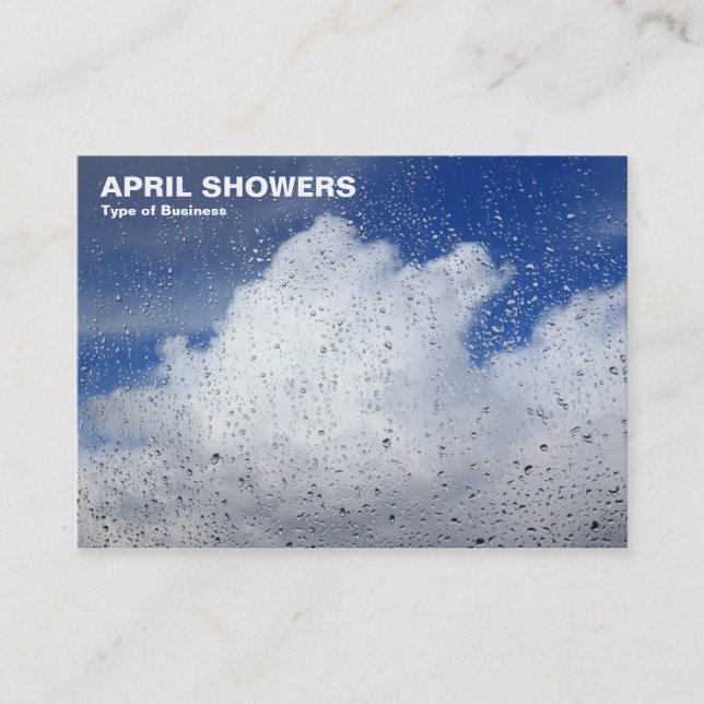 April Showers Visitkort (Framsida)