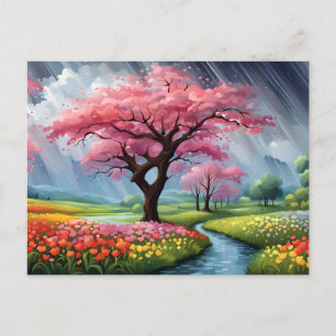 April Showers Vykort