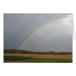 April Showes Hämta Rainbows Hälsningskort