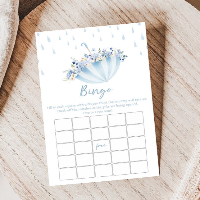 April Showrar Ger Maj Blommor Show Bingo Spel (April Shower Bring May Flowers Baby Shower Game)