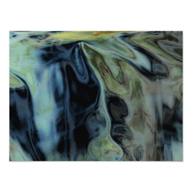 "April Skogen I" Digitalt Altered Abstrakt Photo Fototryck (Framsidan)