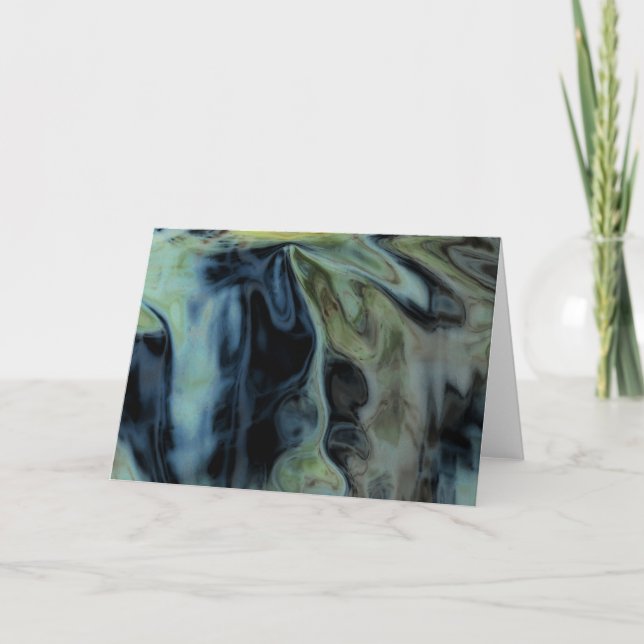 "April Skogen I" Digitalt Altered Abstrakt Photo Kort (Framsida)