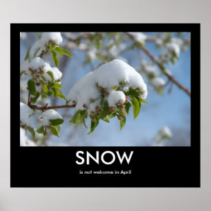 April snöDemotivational affisch