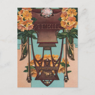 April - Taurus Vykort