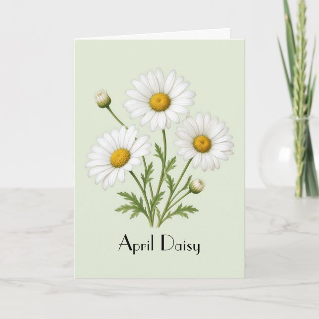 April Tusenskönor Hälsning Kort (Framsida)