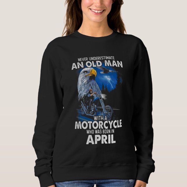 April underskatta aldrig en gammal man med en moto t shirt (Framsida)