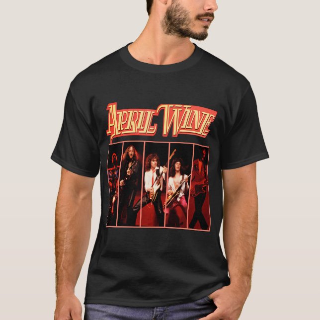 April Wine Weeping Widow Band T Shirt (Framsida)