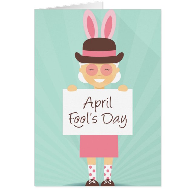 aprilcellsdag hälsningskort (Framsidan)