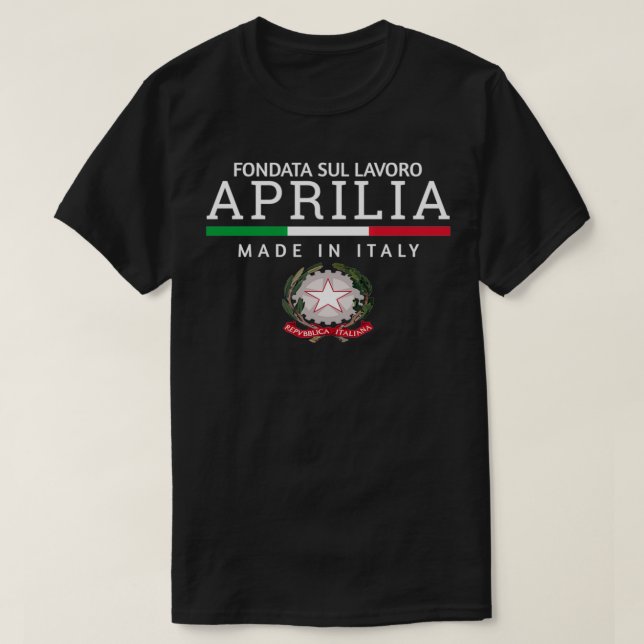 Aprilia Italien T Shirt (Design framsida)