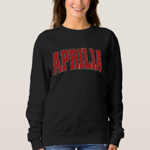 APRILIA ITALIEN Varsity Stil Vintage Retro Italia T Shirt