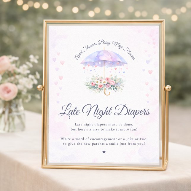 Aprilregn Majblommor Sängvätning på Natten Poster (Skapare uppladdad)