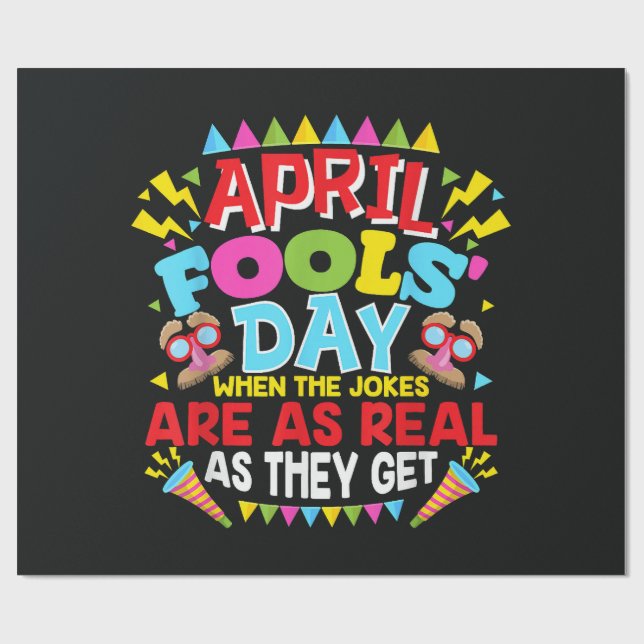 Aprilskämtets dag presentpapper (Platt)