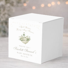 Aprilskurar ger majblommor Baby Shower Presentaskar