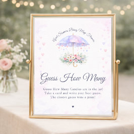 Aprilskurar ger majblommor Gissa hur många Poster