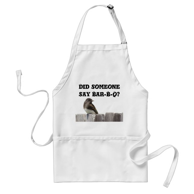 Apron - Bird on Fence v.2 Förkläde (Framsidan)