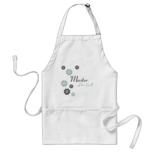 Apron Blue Flower Mönster Förkläde