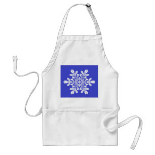 Apron Blue Snö Flake Förkläde