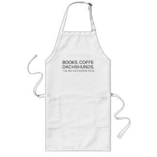 Apron Cooking Chef bokar kaffe kaffe kopp Långt Förkläde