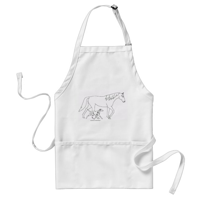 Apron: Dalmatien & Horse Förkläde (Framsidan)