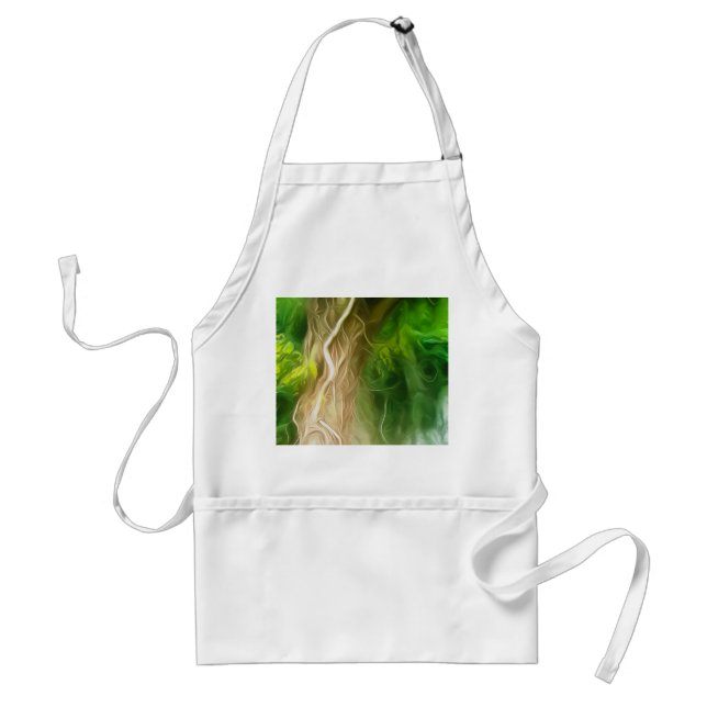 Apron Dream Ljust grönt Träd Förkläde (Framsidan)