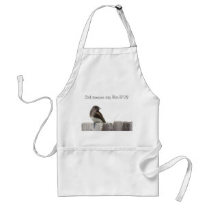 Apron - Fågel på Fence Förkläde