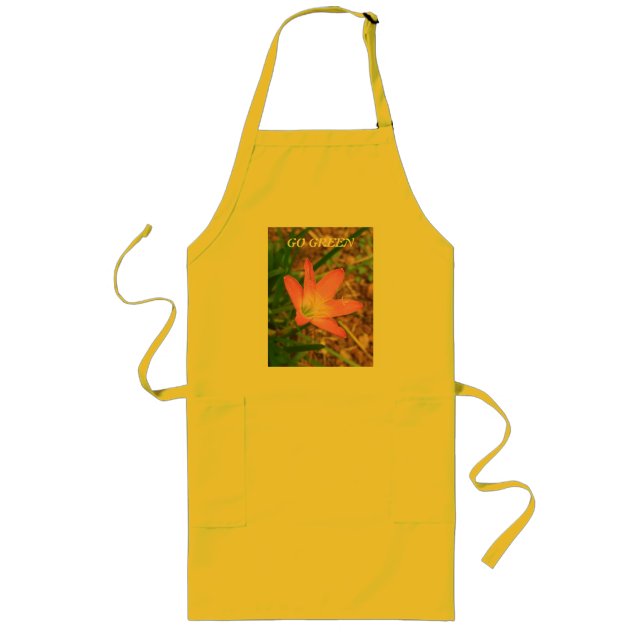 Apron för naturen älskare långt förkläde (Framsidan)