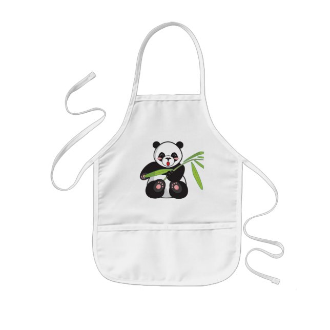 Apron. Foto Panda. Barnförkläde (Framsidan)