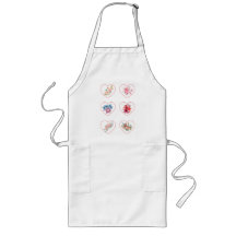 Apron Hearts med blommor