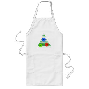 Apron - Ho, Ho, Ho träd Långt Förkläde