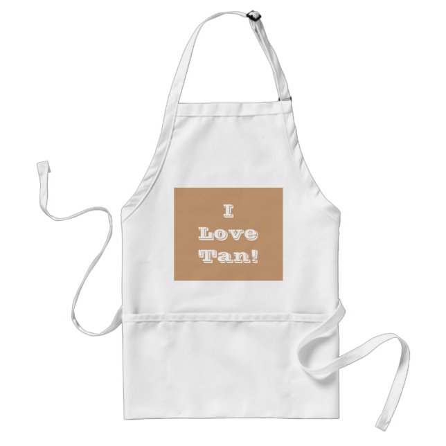Apron I Kärlek Tan Förkläde (Framsidan)