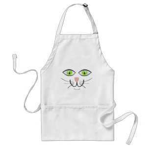 Apron/Kattunge Ansikte Förkläde